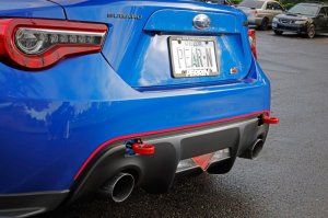 Scion FRS Tow Hook Kit - Rear - Perrin Performance - Red - `13-`20